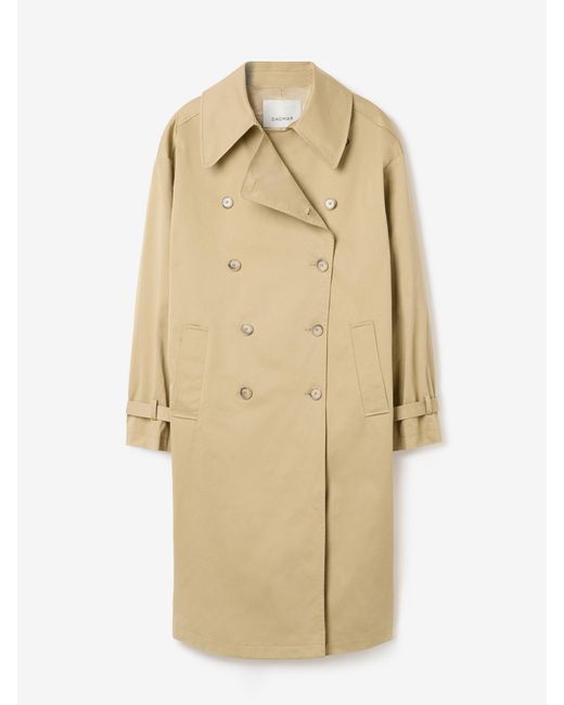 House of Dagmar White Db Long Trenchcoat