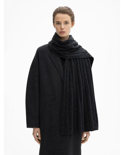 House of Dagmar Black Cashmere Blend Scarf