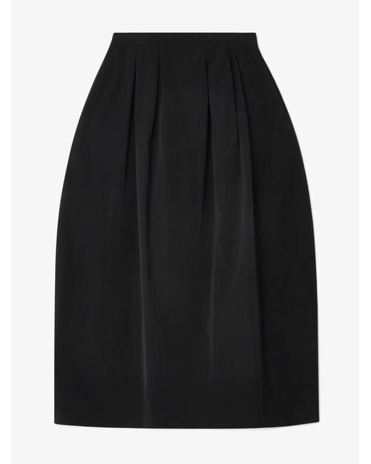 House of Dagmar Blue Curved Pleated Skirt
