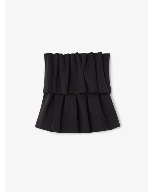 House of Dagmar Blue Sculpted Tube Top