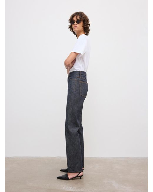 House of Dagmar White Straight Leg Denim