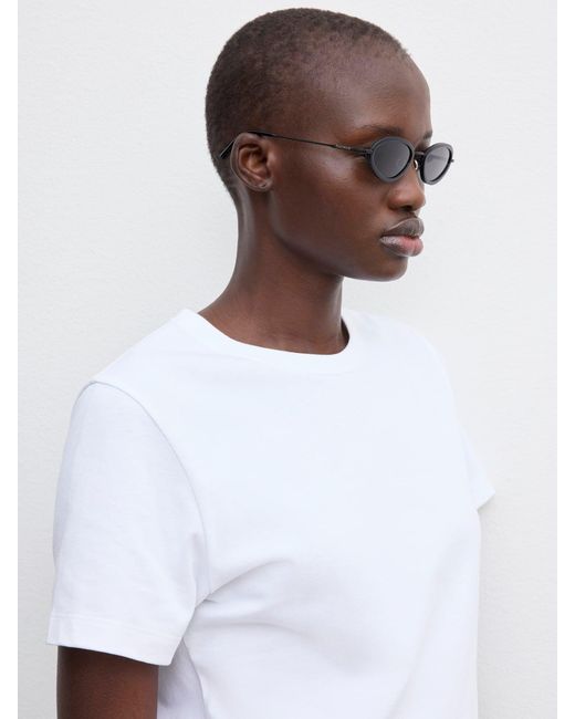 House of Dagmar White Cotton T-Shirt