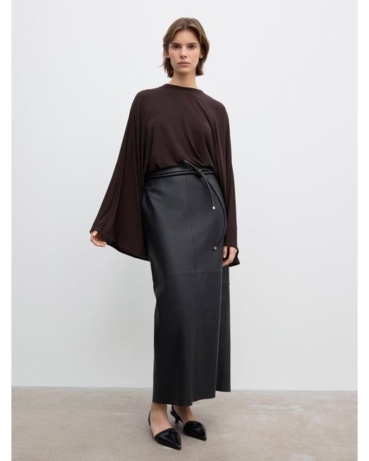 House of Dagmar Brown Jersey Kimono Top