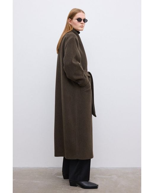 House of Dagmar Brown Oversize Belted Coat