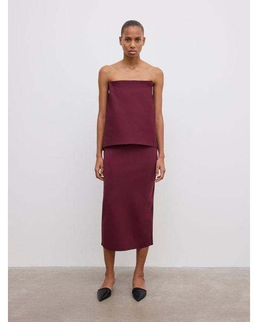 House of Dagmar Red Square Slim Dress