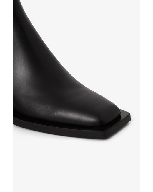 House of Dagmar Black Square Toe Chelsea Boots