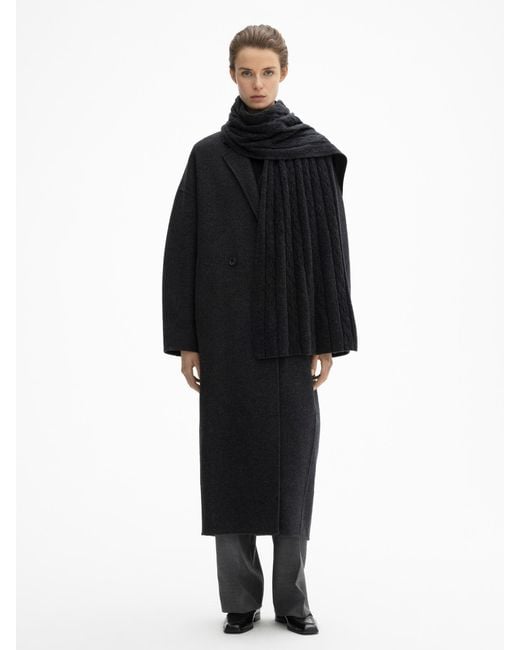 House of Dagmar Black Cashmere Blend Scarf