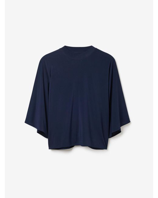 House of Dagmar Blue Jersey Kimono Top