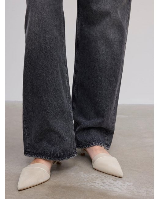 House of Dagmar Blue Suede Slingback