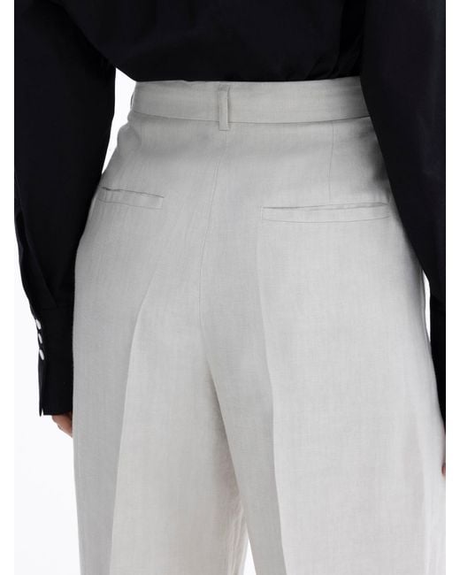 House of Dagmar Black Wide Suit Trousers Linen
