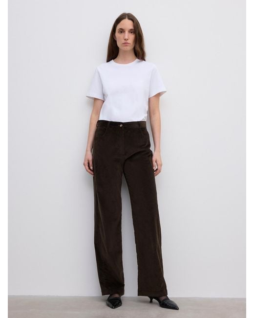 House of Dagmar White Corduroy Trousers
