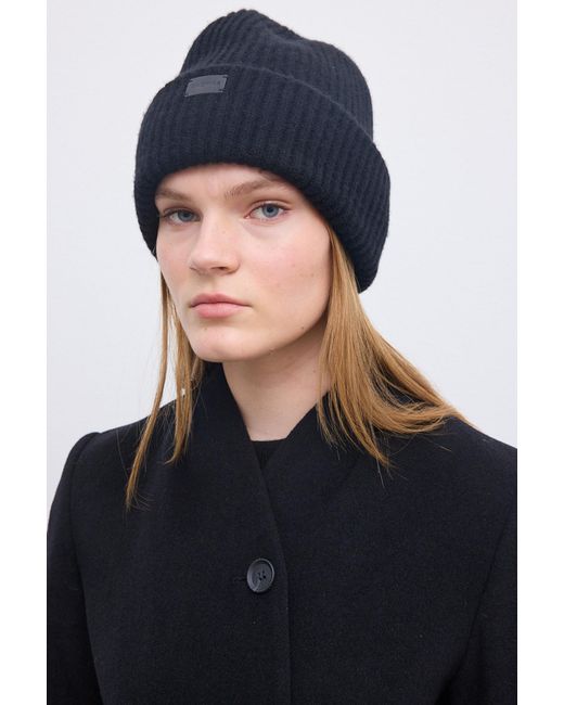 House of Dagmar Black Cashmere Wool Beanie
