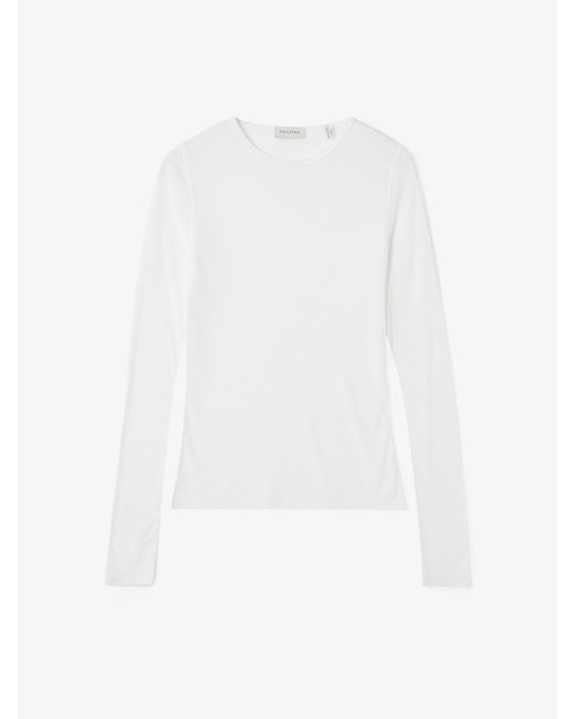 House of Dagmar White Lyocell Long Sleeve