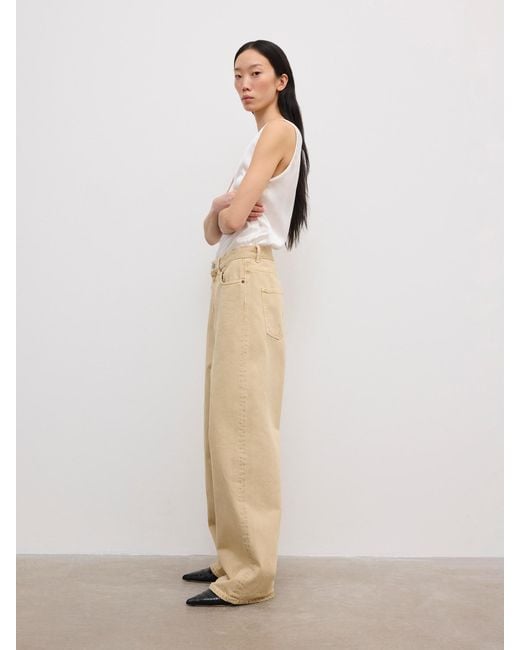 House of Dagmar Natural Baggy Fit Denim