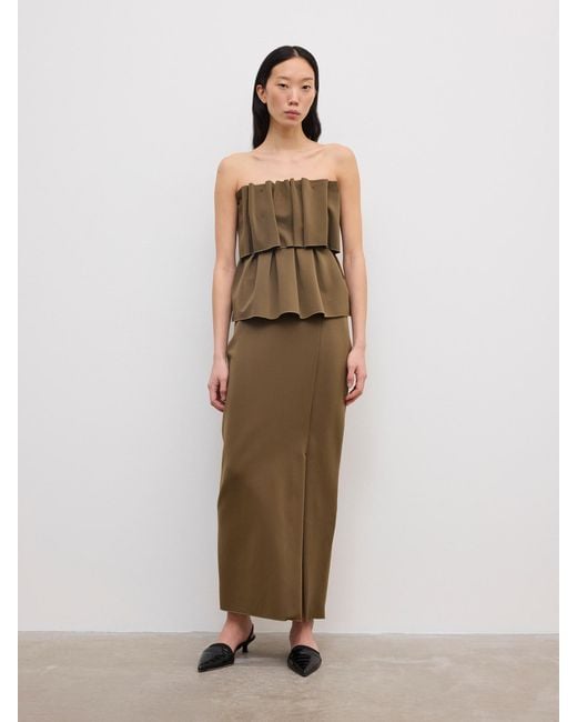 House of Dagmar Natural Sculpted Tube Top