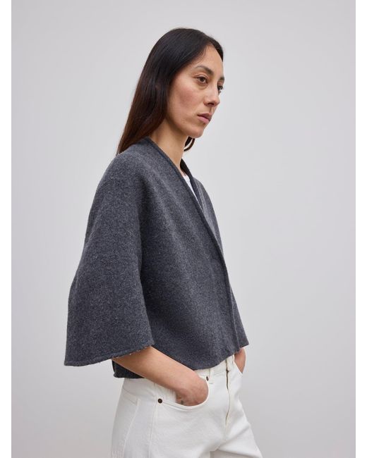 House of Dagmar White Short Wool Cardigan