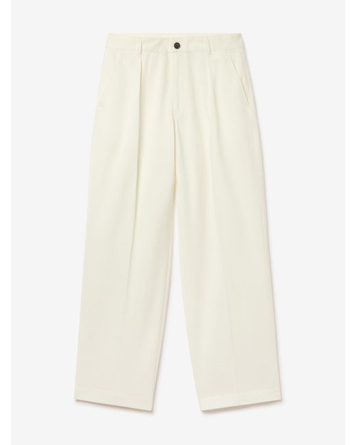 House of Dagmar White Baggy Cotton Chino