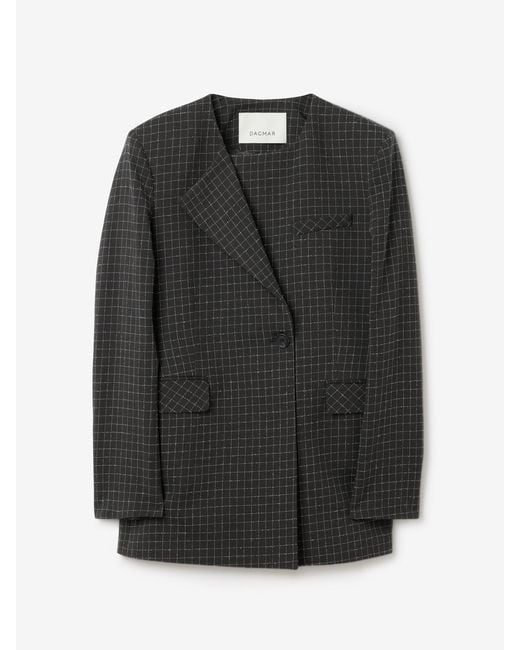 House of Dagmar White Sb Hourglass Blazer