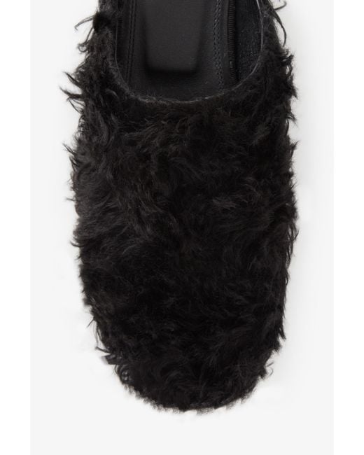 House of Dagmar Black Friendly Fur Mules