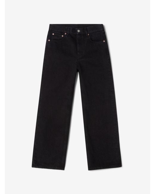 House of Dagmar Black Wide Leg Denim