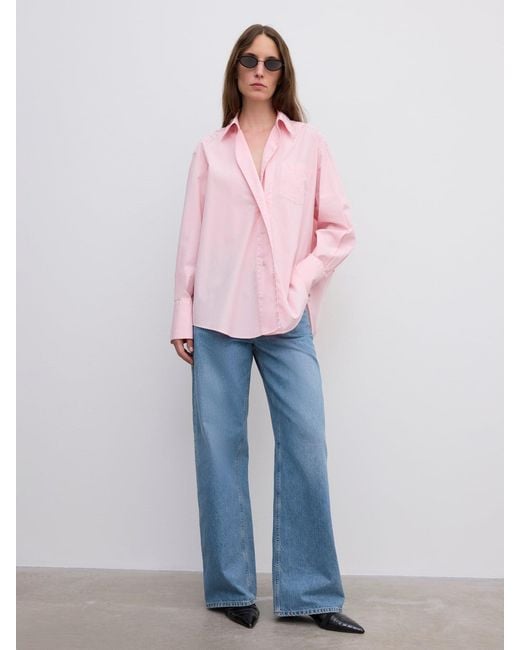 House of Dagmar Pink Asymmetric Shirt