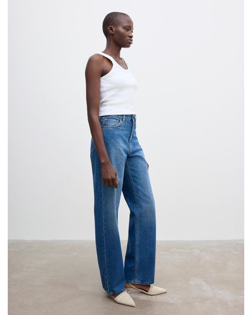 House of Dagmar Blue Wide Leg Denim