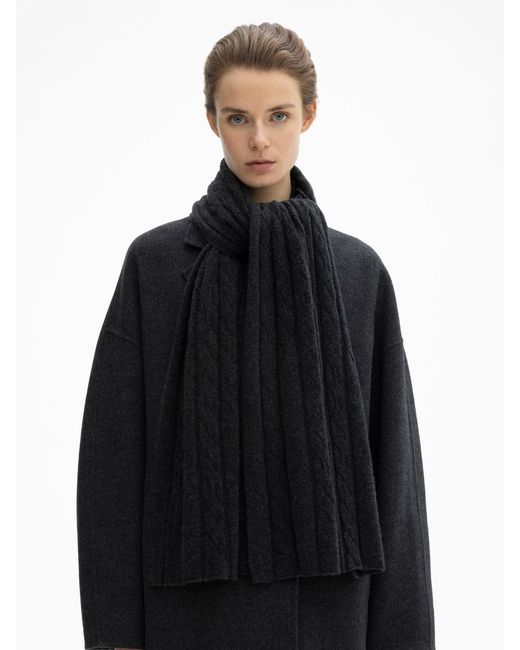 House of Dagmar Black Cashmere Blend Scarf
