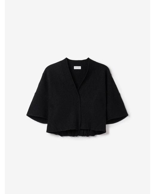 House of Dagmar Black Short Wool Cardigan
