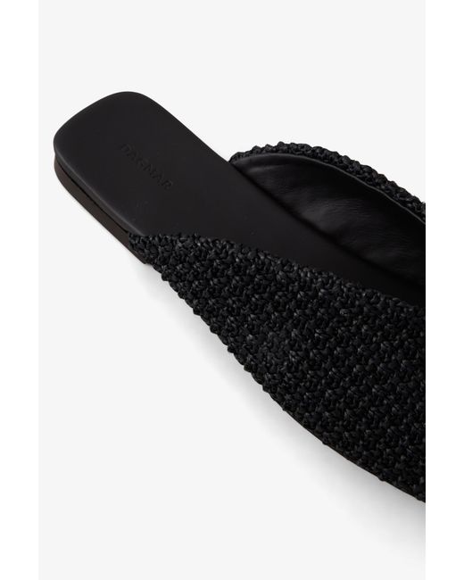 House of Dagmar White Square Toe Slip Ins