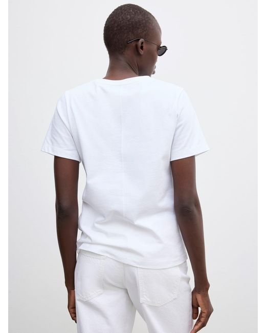 House of Dagmar White Cotton T-Shirt