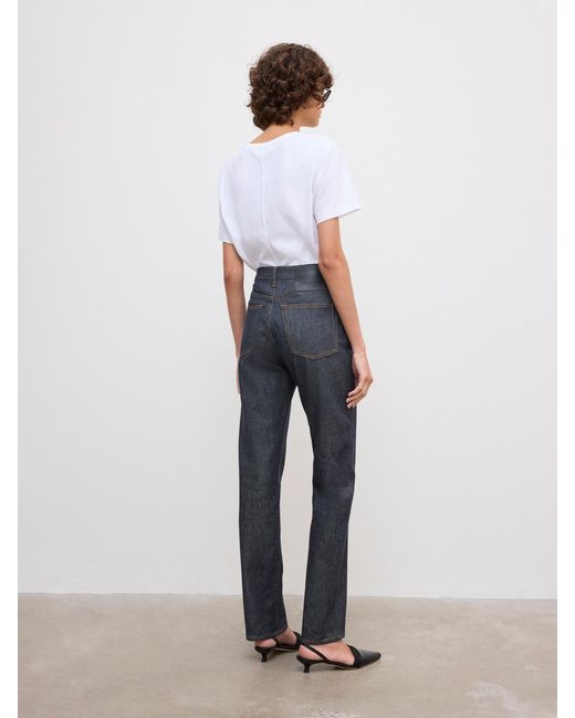 House of Dagmar White Straight Leg Denim