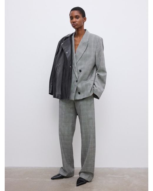 House of Dagmar Gray Db Checked Blazer