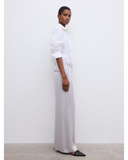 House of Dagmar White Wide Leg Trousers