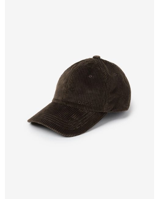 House of Dagmar Black Corduroy Cap