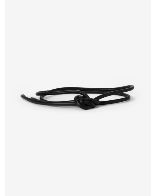 House of Dagmar Black Rope Leather Belt