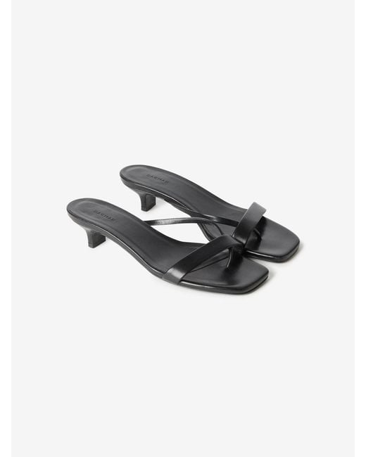 House of Dagmar Black Heeled Sandal