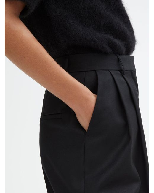House of Dagmar Black Wide Suit Trousers Cropped