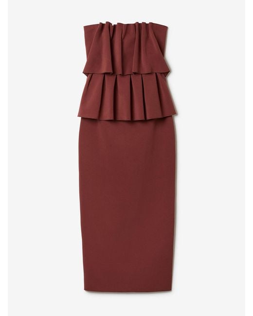 House of Dagmar White Sculpted Midi Dress