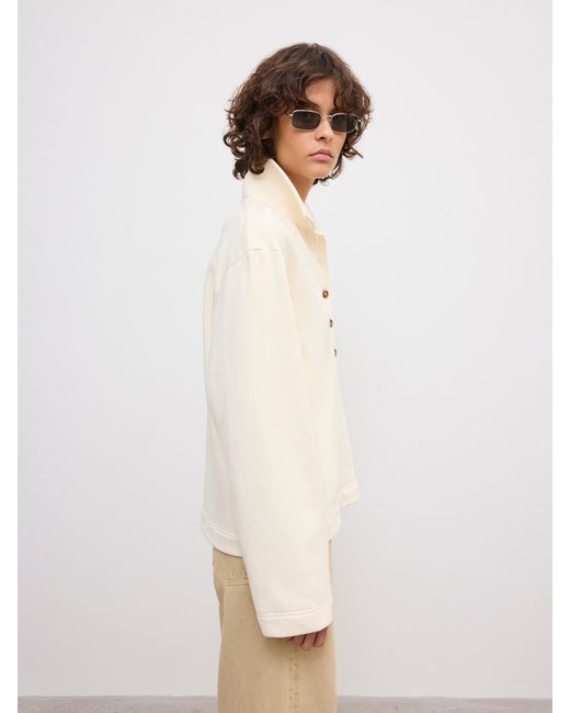 House of Dagmar Natural Polo Sweatshirt