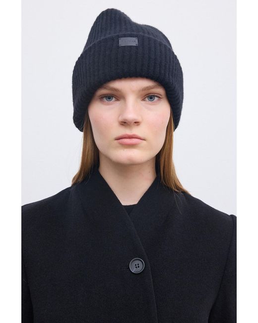 House of Dagmar Black Cashmere Wool Beanie