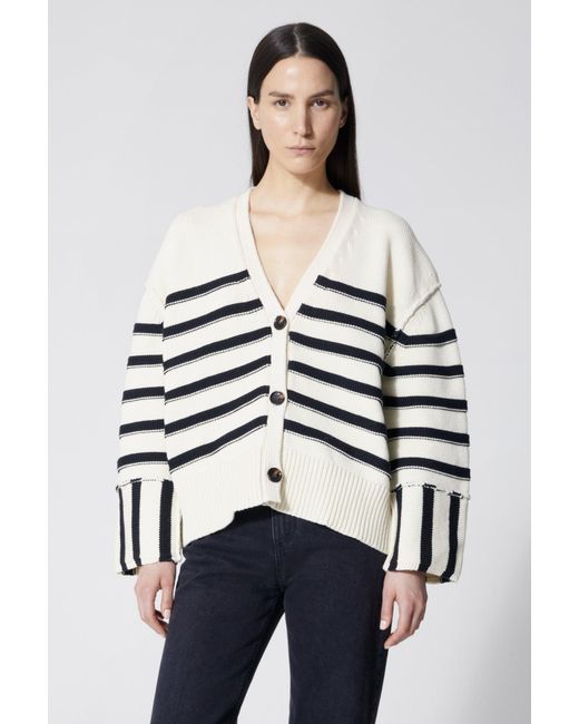 House of Dagmar Blue Mazzy Cardigan