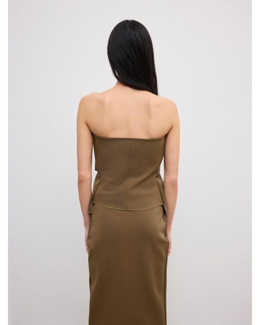 House of Dagmar Natural Sculpted Tube Top