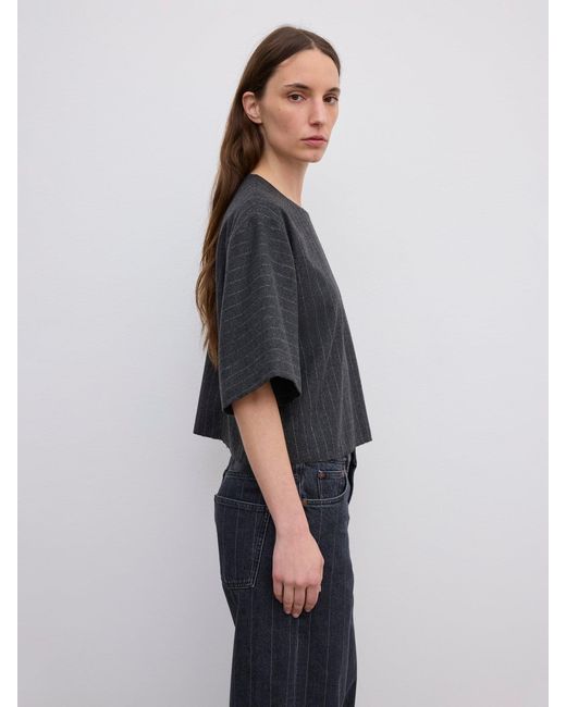 House of Dagmar Blue Pinstripe T-Shirt