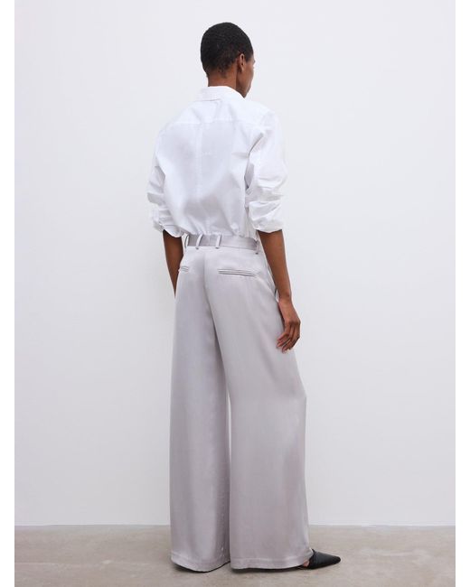 House of Dagmar White Wide Leg Trousers