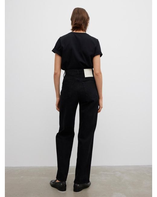 House of Dagmar Black Wide Leg Denim