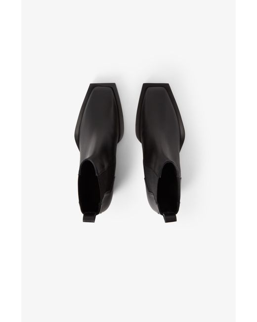House of Dagmar Black Square Toe Chelsea Boots