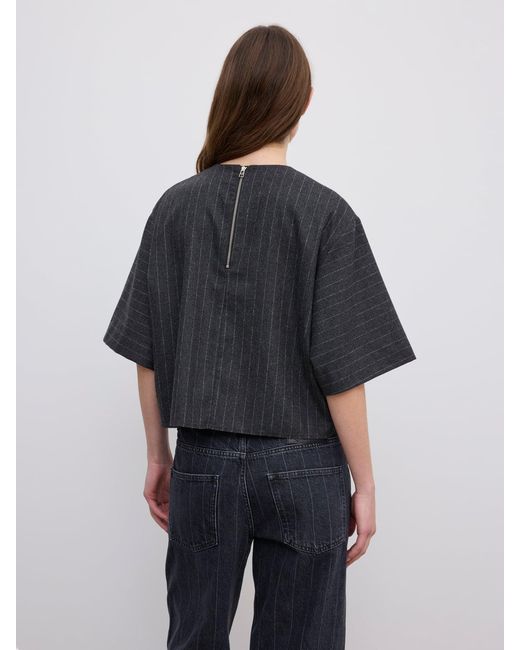 House of Dagmar Blue Pinstripe T-Shirt