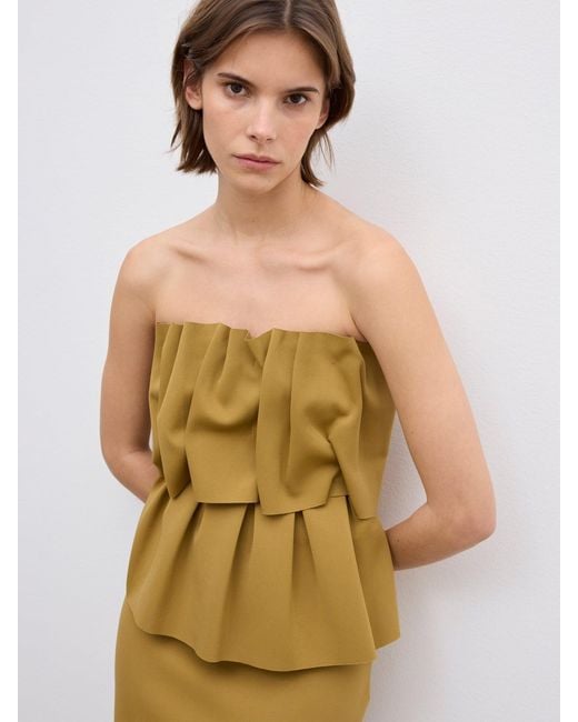 House of Dagmar Metallic Sculpted Slim Dress