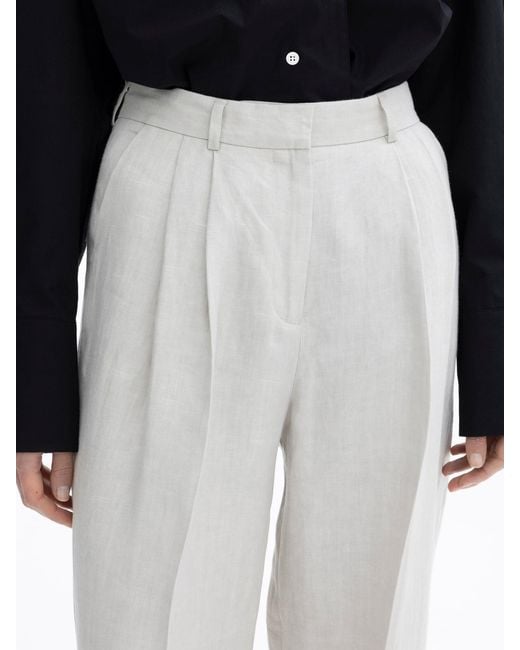 House of Dagmar Black Wide Suit Trousers Linen