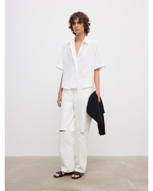 House of Dagmar White Shortsleeve Shirt